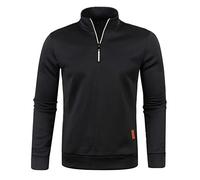 NQyIOS V Neck Jumpers for Men UK Plain Classic Sweatshirts Sizes XS to 3XL Workwear Casual Crewneck Jumper Sweater Sports Leisure Fleece Pullover Christmas Sweater Mens