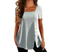 NQyIOS Vest Tops for Women, Long Sleeve Ladies Longline Tunic Blouse Shirts Round Neck Plus Size Tunics Dress Floaty T Shirt for Women White Vest Tops for Women Tshirt