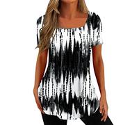 NQyIOS Womens Summer Short Sleeve Tops Dressy Casual Square Neck T Shirts Blouse for Work Womens T Shirt Short Sleeve White