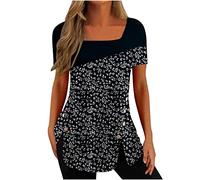 NQyIOS Womens Tops Shirt Plus Size Sale, Fashion Ladies Summer Tie-Dye Sleeveless V-Neck T-Shirt Casual Tanks Tops Shirts Elegant Tunic Shirts Tops Office UK Size Tshirt Dress Women UK Top D-Black