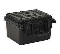 Nqyjm Black Portable Flight Case 27 x 25 x 18 cm PP Hard Case with Foam Insert for Camera and Accessories, Electronic Devices