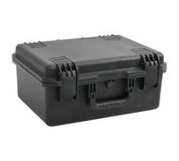 Nqyjm Black Portable Flight Suitcase Protective Case 49 x 38 x 23 cm PP Hard Case with Foam Insert for Camera and Accessories, Electronic Devices