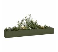 Nqyjm Cold Rolled Steel Planter Olive Green 360 x 40 x 40 cm Planter Box, Strong and Durable, for Vegetables, Herbs and Gardens