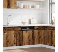 Nqyjm Dishwasher Panel "Lyon" Engineered Wood Aged Kitchen Wall Unit, Kitchen Wall Cabinet, Cabinets
