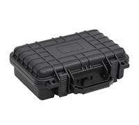 Nqyjm Protective Portable Flight Suitcase Black 30 x 22 x 10 cm PP, Hard Case with Foam Insert for Camera and Accessories, Electronic Devices