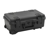 Nqyjm Protective Portable Flight Suitcase Black 55 x 35 x 22.5 cm PP, Hard Case with Foam Insert and Wheels for Camera and Accessories, Electronic Devices