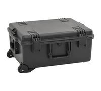 Nqyjm Protective Portable Flight Suitcase Black 62.5 x 50 x 28.5 cm PP, Hard Case with Foam Insert and Wheels for Camera and Accessories, Electronic Devices