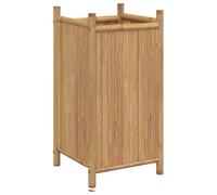Nqyjm Raised Bed Outdoor Vegetable Garden Planter 40 x 40 x 80 cm Bamboo Flower Box for Growing Succulent Plants in Garden Terrace Balcony