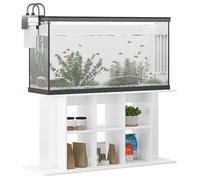 Nqyjm Reptile Tank and Terrarium Holder Glossy White 120 x 40 x 60 cm Engineered Wood Storage Cabinet with Compartments for Home Office