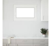 Nqyjm RISOR Cellar Window 90 x 60 cm PVC and Glass White Cellar Window with Handles that Can Be Open, Rotated and Tilted, for Kitchen, Cellar and Garden Sheds
