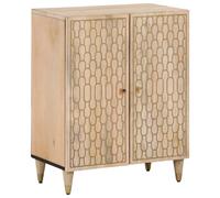 Nqyjm Side Cabinet 60 x 33 x 75 cm Solid Wood Mango Storage Cabinet for Bedroom, Hallway, Living Room, Office LH52853