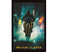 NR-4x6 // GRID - Neon Wheelie Motorcycle Notebook: 4x6 Pocket Journal | 5x5 Graph Paper | A7 Alternative for Urban Rebels & Night Riders