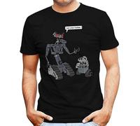 Nr I Am Yor Father Number Johnny 5 Wall E Short Circuit Men's T-Shirt Black Black