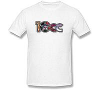 NR Men's 10cc Art Design Logo T Shirt White