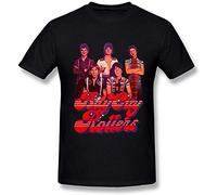 NR Men's Bay City Rollers Band Logo White T Shirt arge