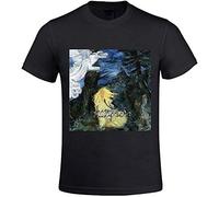 NR Ulver Kveldssanger Comfot Round Neck T Shirt for Men??-L Black