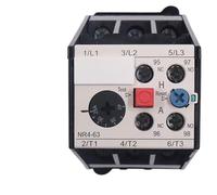 NR4-63 Relay 0.4A-63A Thermal Overload AC Contactor Three Phase Break Protection 380V NR4-63/F 10A 16A 25A)(NR4-63(6.3A-10A))
