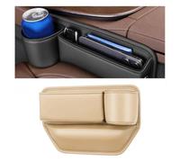 NRAAUEPO Car Seats Gap Organizer Storage Box for P&eugeot 508 607 2022-2025 Car Leather Cup Holder Gap Bag Seats Gap Filler Organizer Interior Accessory