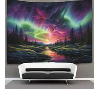 NRAOPEVVD 3D Northern Lights Printed Wall Blanket Home Decoration Bedding Poster Wall Art Tapestry Wall Hanging Tapestry Soft Polyester for Kids Boys Girls Bedroom Living Room 180cmx230cm