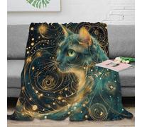 NRAOPEVVD 3D Printed Cat Blankets Soft And Warm Super Soft Cozy Fuzzy Warm Throws with Anti-wrinkle/anti-tarnishing Lightweight Kids Boys Girls Christmas Birthday Present Present 60x80inch(150x200cm)