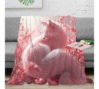 NRAOPEVVD 3D Printed Fox Blanket Soft And Warm Super Soft Cozy Fuzzy Warm Throws with Anti-wrinkle/anti-tarnishing Lightweight for Home Couch Bed Sofa Cozy Warm 40x50inch(100x130cm)