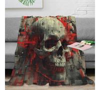 NRAOPEVVD 3D Printed Human Skeleton Blankets Fluffy Soft Cozy Super Soft Cozy Fuzzy Warm Throws with Anti-wrinkle/anti-tarnishing Lightweight for Home Couch Bed Sofa Cozy Warm 40x50inch(100x130cm)