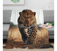 NRAOPEVVD 3D Printed Leopard Blanket Fluffy Soft Cozy Super Soft Cozy Fuzzy Warm Throws with Anti-wrinkle/anti-tarnishing Lightweight for Bed And Sofa And Couch, Kids Adults 80x90inch(200x230cm)