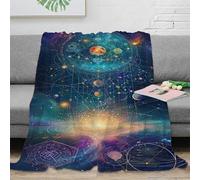 NRAOPEVVD 3D Printed Sun Moon Blankets Fluffy Soft Cozy Super Soft Cozy Fuzzy Warm Throws with Anti-wrinkle/anti-tarnishing Lightweight for Bed And Sofa And Couch, Kids Adults 50x60inch(127x152cm)