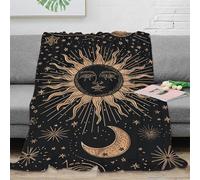 NRAOPEVVD 3D Printed Sun Moon Throw Blanket Soft And Warm Super Soft Cozy Fuzzy Warm Throws with Anti-wrinkle/anti-tarnishing Lightweight for Sofa Bed Decor Bedroom Decor 50x60inch(127x152cm)