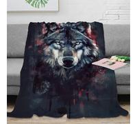 NRAOPEVVD 3D Printed Wolf Blanket Ultra-soft Super Soft Cozy Fuzzy Warm Throws with Anti-wrinkle/anti-tarnishing Lightweight for Baby Kids Adults Girls Boy 80x90inch(200x230cm)