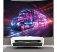 NRAOPEVVD 3D Truck Print Wall Blanket Home Decoration Bedding Poster Wall Art Tapestry Tapestry Wall Hanging Soft Polyester for Bedroom Living Room, Dorm & Room Decor 180cmx230cm