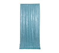NRBMZYEN Wedding Backdrop Sequin Backdrop Curtain Wedding Ceremony Glitter Shimmer Fabric Dark Gold Backdrop Drapes(Light Blue,2PCS 120X300CM)