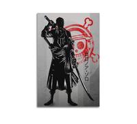 NRCKMIHRAE Anime One Piece Poster Crimson Pirate Hunter Poster Decorative Painting Canvas Wall Posters And Art Picture Print Modern Family Bedroom Decor Posters 16x24inch(40x60cm)