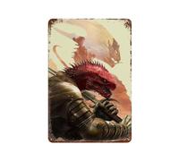 NRCKMIHRAE Game Divinity Original Sin 2 Poster Wall Decor Art Metal Tin Poster Modern Home Decor Art Metal Poster Home Bar Shop Decorations Vintage Sign Gift 11.8"x7.9"