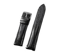 NRERDMT 18mm 20mm 22mm Leather Watch Band Compatible With Omega Compatible With Seiko Strap Lizard Pattern Soft Comfortable Bracelet Waterproof Sport Wristband(Noir,22mm)
