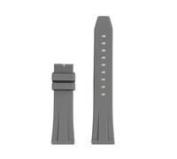 NRERDMT 19mm 20mm 21mm 22mm Quick-fit Silicone Watch Strap Compatible With TAG Heuer F1 Gulf Aquaracer Carrera Rolex Water Ghost Rubber Watchband(Gray-NO buckle,22mm width)