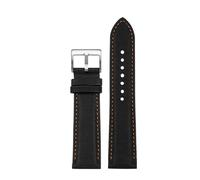 NRERDMT 20mm 21mm 22mm 23mm 24mm Nylon Leather Wrist Band Men Waterproof Canvas Bracelet Compatible With TAG HEUER Omega Seiko Casio Watch Strap(Black Orange sk,23mm)
