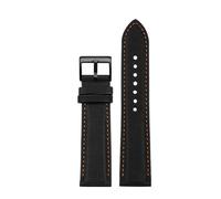 NRERDMT 20mm 21mm 22mm 23mm 24mm Nylon Leather Wrist Band Men Waterproof Canvas Bracelet Compatible With TAG HEUER Omega Seiko Casio Watch Strap(Black Orangebk,21mm)