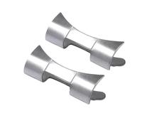 NRERDMT 2pcs Metal Curved End Link 20mm 22mm Stainless Steel Watch Band Connector Compatible With Seiko SKX009 SKX007 Compatible With Jubilee Oyster Adapter(For Oyster-Curved,22mm)