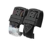 NRERDMT Breathable Silicone Sports Band Compatible With Huawei Samsung Watchband 20mm 22mm Rubber Strap Compatible With Mido- T-issot O-mega Accessories(Green-Black,22mm)