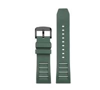 NRERDMT Compatible With Casio GA-2000/2200/2300 Men's Watch Band PRG-600 Fuoro Rubber Watch Band 24mm Black/Orange/Blue/Green/Yellow(Green bk)