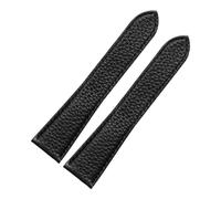 NRERDMT Genuine Leather Watch Strap Compatible With Cartier London Solo Lychee Textured Cowhide Watchband Men Women Band 17 20 22 23 24 25mm(Black-None,25mm)