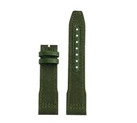 NRERDMT Nylon Lea-ther Watchband 20mm 21mm 22mm Compatible With IWC Le Petit Prince Big Pilot TOP IW3777 Black Sport Canvas Watch Strap(Green no buckle,20mm)