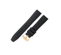 NRERDMT Silicone Watch Accessories Compatible With Omega And Swatch Collaboration Watchband MoonSwatch Series 20mm Black Dark-Blue White Brown Strap(Black-GD-K14,20mm)