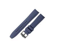 NRERDMT Silicone Watch Accessories Compatible With Omega And Swatch Collaboration Watchband MoonSwatch Series 20mm Black Dark-Blue White Brown Strap(Dark Blue-BK-K14,22mm)
