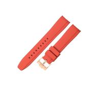 NRERDMT Silicone Watch Accessories Compatible With Omega And Swatch Collaboration Watchband MoonSwatch Series 20mm Black Dark-Blue White Brown Strap(Red-RS-K14,22mm)