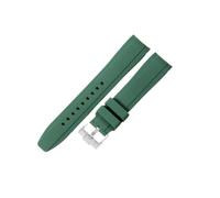 NRERDMT Silicone Watch Accessories Compatible With Omega And Swatch Collaboration Watchband MoonSwatch Series 20mm Black Dark-Blue White Brown Strap(Dark Green-ST-K14,20mm)