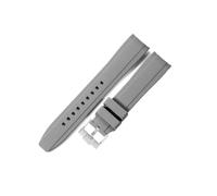 NRERDMT Silicone Watch Accessories Compatible With Omega And Swatch Collaboration Watchband MoonSwatch Series 20mm Black Dark-Blue White Brown Strap(Gray-ST-K14,22mm)