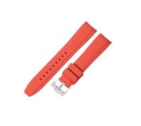 NRERDMT Silicone Watch Accessories Compatible With Omega And Swatch Collaboration Watchband MoonSwatch Series 20mm Black Dark-Blue White Brown Strap(Red-ST-K14,22mm)