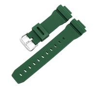 NRERDMT Watch Band Compatible With Casio G-Shock GM-2100 GM-S2100 GA-2100 GM-5600/GA5600 Silicone Watch Strap Men's Sports Bracelet(Green Silver)
